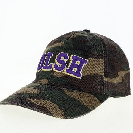 OLSH LEGACY BRAND ADULT SIZE EMBROIDERED RELAXED TWILL HAT - CAMO