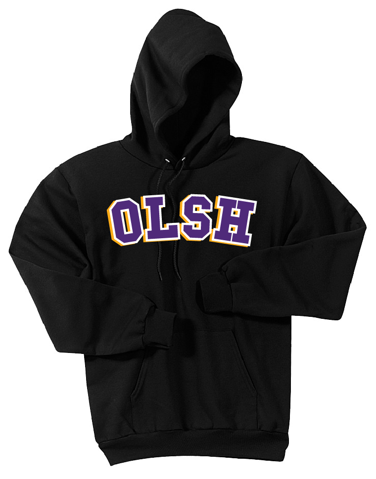 *YOU-PICK-APPAREL* CHOICE OF OLSH LOGO ON ANY SIZE & COLOR OF CREWNECK OR HOODED SWEATSHIRT