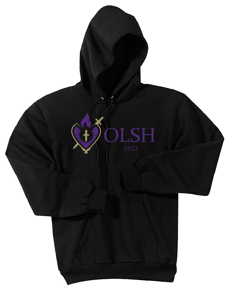 *YOU-PICK-APPAREL* CHOICE OF OLSH LOGO ON ANY SIZE & COLOR OF CREWNECK OR HOODED SWEATSHIRT