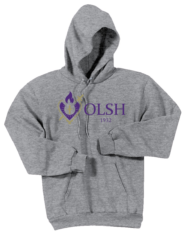 *YOU-PICK-APPAREL* CHOICE OF OLSH LOGO ON ANY SIZE & COLOR OF CREWNECK OR HOODED SWEATSHIRT