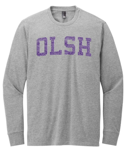 LIVE-IN OLSH STYLE COMBED RINGSPUN LONGSLEEVE TEE - GREY OR BLACK