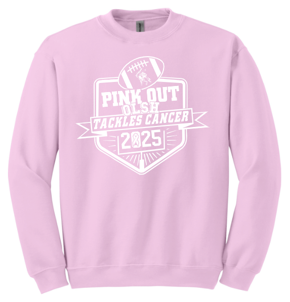 OLSH PINK-OUT CREWNECK SWEATSHIRT - 2025