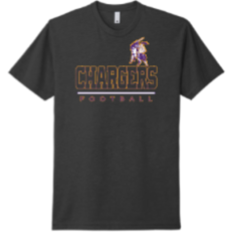 FUNDRAISER - OLSH FLAG FOOTBALL YOUTH & ADULT RINGSPUN COTTON SHORT SLEEVE T-SHIRT - CHARCOAL