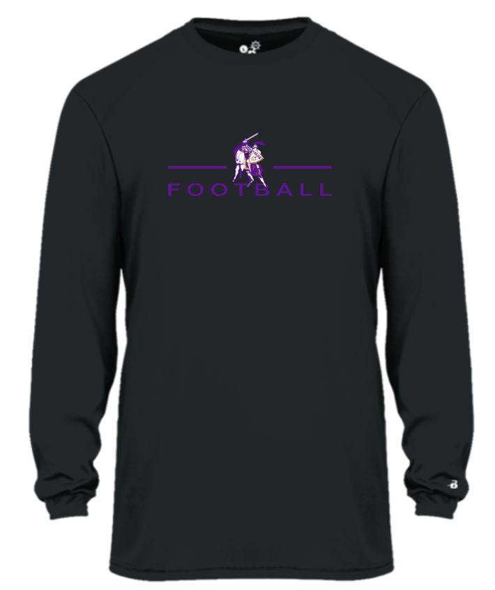 OLSH FOOTBALL YOUTH & ADULT PERFORMANCE SOFTLOCK LONGSLEEVE - BLACK OR WHITE