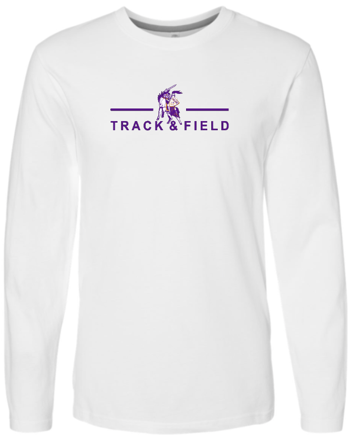 OLSH TRACK AND FIELD YOUTH & ADULT FINE COTTON JERSEY LONGSLEEVE - BLACK OR WHITE
