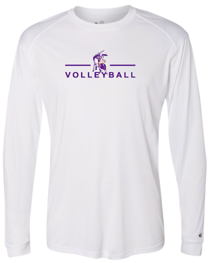 OLSH VOLLEYBALL YOUTH & ADULT PERFORMANCE SOFTLOCK LONGSLEEVE - BLACK OR WHITE