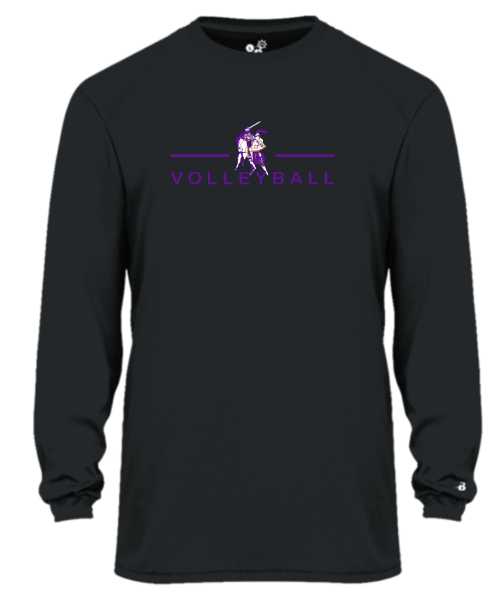 OLSH VOLLEYBALL YOUTH & ADULT PERFORMANCE SOFTLOCK LONGSLEEVE - BLACK OR WHITE