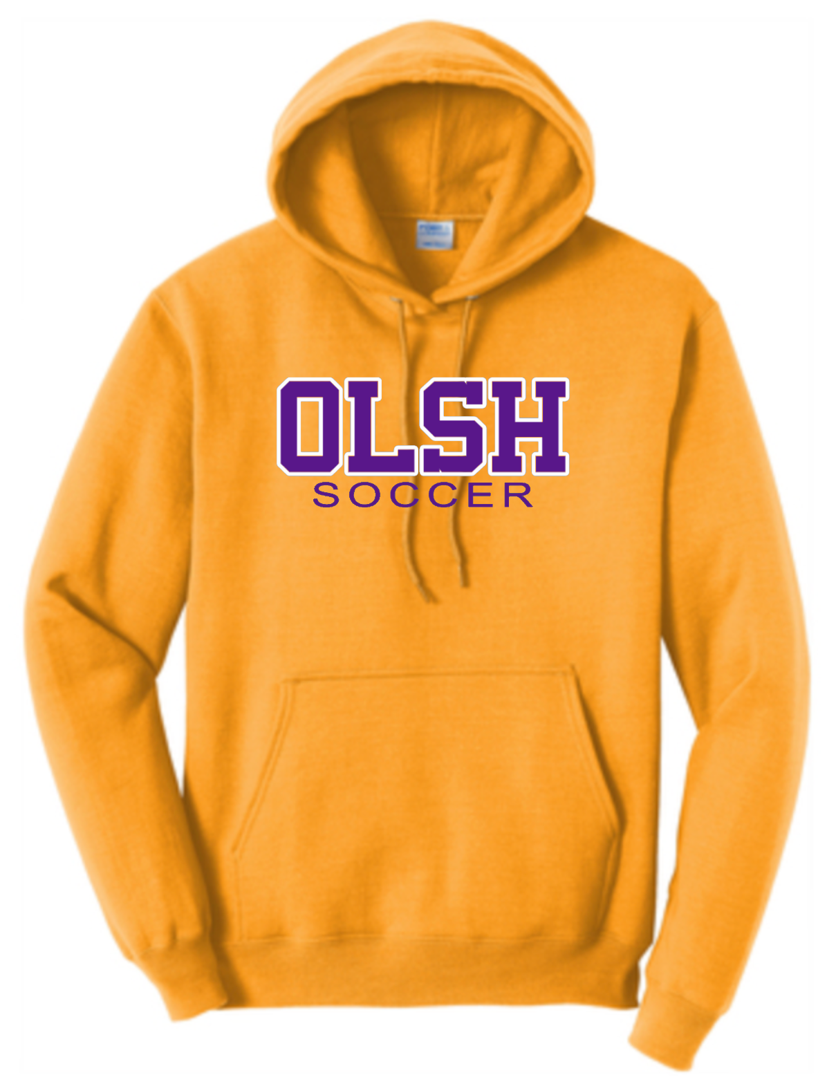 OLSH SOCCER YOUTH & ADULT YELLOW GOLD HOODED SWEATSHIRT