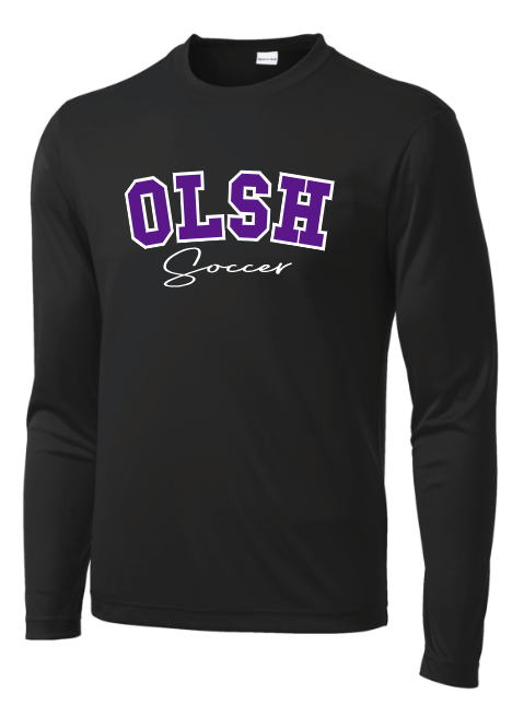 OLSH GIRLS SOCCER BLACK LONGSLEEVE WARM-UP