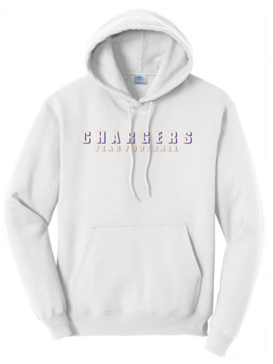 OLSH FLAG FOOTBALL YOUTH & ADULT HOODED SWEATSHIRT - WHITE