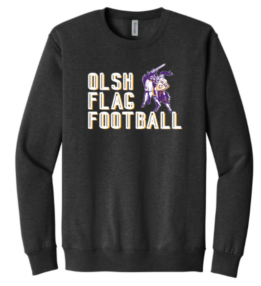 OLSH FLAG FOOTBALL ADULT CREWNECK SWEATSHIRT - CHARGER