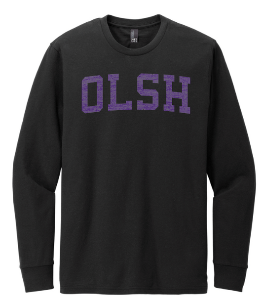 LIVE-IN OLSH STYLE COMBED RINGSPUN LONGSLEEVE TEE - GREY OR BLACK