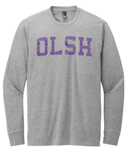 LIVE-IN OLSH STYLE COMBED RINGSPUN LONGSLEEVE TEE - GREY OR BLACK