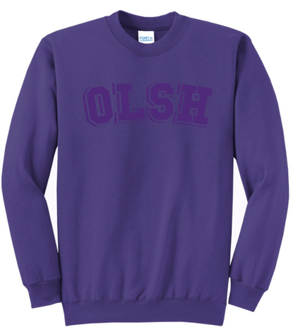 OLSH TONE-ON-TONE HOODIE OR CREWNECK