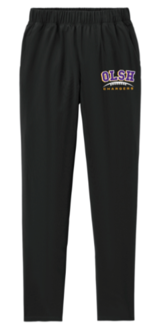 FUNDRAISER - OLSH FOOTBALL MOISTURE WICKING PANTS  - BLACK