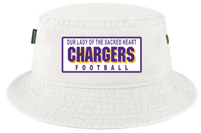 FUNDRAISER - OLSH FOOTBALL LEGACY BRAND ADULT SIZE RELAXED TWILL BUCKET - BLACK OR WHITE