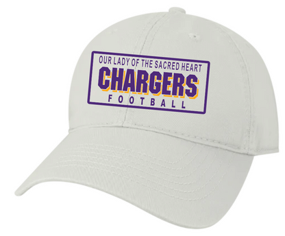 OLSH FOOTBALL LEGACY BRAND ADULT SIZE RELAXED TWILL HAT - PURPLE