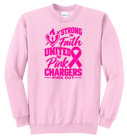 OLSH PINK-OUT CREWNECK SWEATSHIRT - 2026