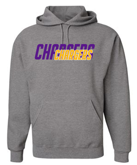 OLSH TWO COLOR CHARGERS YOUTH & ADULT HOODED SWEATSHIRT