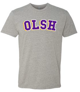 OLSH 3 COLOR TODDLER, YOUTH & ADULT SHORT SLEEVE T-SHIRT - DARK HEATHER GREY