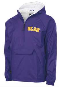 OLSH EMBROIDERED ADULT WIND & WATER RESISTANT PULLOVER