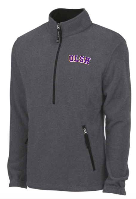 OLSH EMBROIDERED ADIRONDACK FLEECE PULLOVER