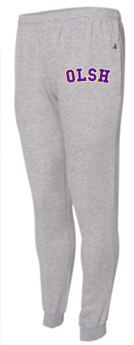 OLSH BADGER BRAND YOUTH AND ADULT FLEECE JOGGERS