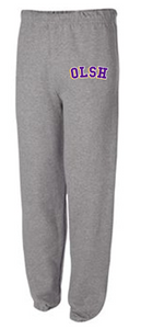 OLSH YOUTH AND ADULT FLEECE ELASTIC LEG SWEATPANTS
