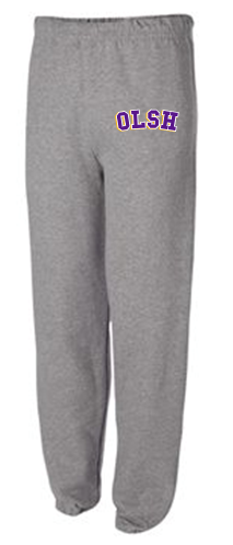 OLSH YOUTH AND ADULT FLEECE ELASTIC LEG SWEATPANTS