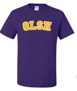 OLSH BASIC 2 COLOR YOUTH & ADULT SHORT SLEEVE T-SHIRT - PURPLE