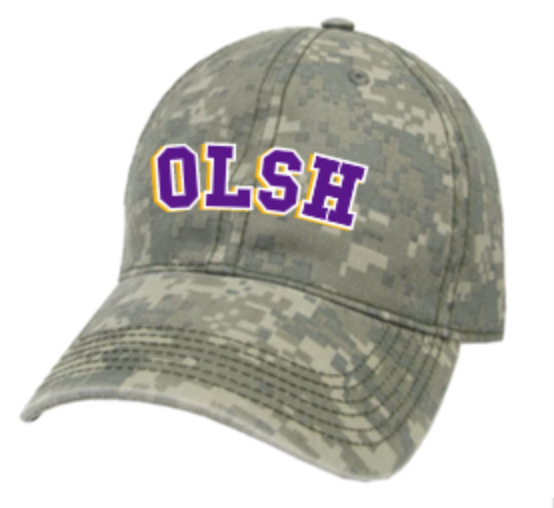OLSH LEGACY BRAND ADULT SIZE RELAXED TWILL HAT - CAMO