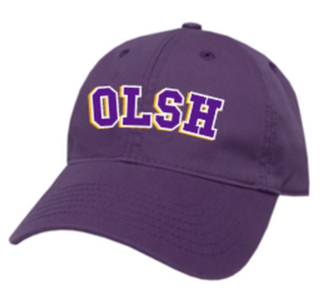 OLSH LEGACY BRAND ADULT SIZE RELAXED TWILL HAT - PURPLE