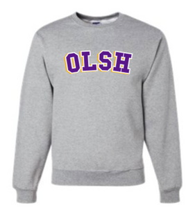 OLSH TRI-COLOR YOUTH AND ADULT CREW NECK SWEATSHIRT