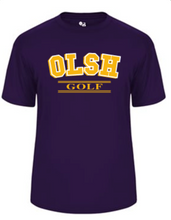 Load image into Gallery viewer, OLSH GOLF YOUTH &amp; ADULT PERFORMANCE SOFTLOCK SHORT SLEEVE TEE - PURPLE OR GRAPHITE

