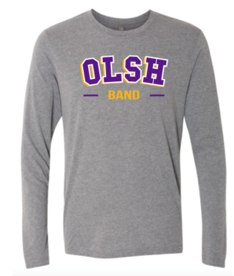 OLSH BAND TRI-COLOR DESIGN YOUTH & ADULT LONG SLEEVE TEE