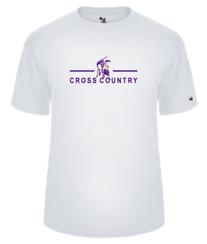 OLSH CROSS COUNTRY YOUTH & ADULT PERFORMANCE SOFTLOCK SHORT SLEEVE  T-SHIRT  - BLACK OR WHITE