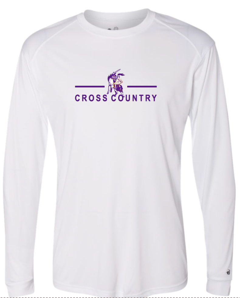 OLSH CROSS COUNTRY YOUTH & ADULT PERFORMANCE SOFTLOCK LONGSLEEVE  - BLACK OR WHITE