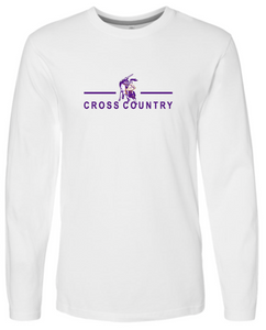 OLSH CROSS COUNTRY YOUTH & ADULT FINE COTTON JERSEY LONGSLEEVE  - BLACK OR WHITE