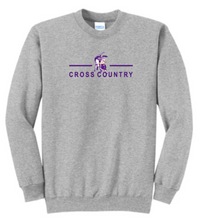 Load image into Gallery viewer, OLSH CROSS COUNTRY YOUTH &amp; ADULT CREWNECK SWEATSHIRT - JET BLACK OR ATHLETIC HEATHER
