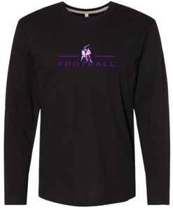 OLSH FOOTBALL YOUTH & ADULT FINE COTTON JERSEY LONGSLEEVE  - BLACK OR WHITE