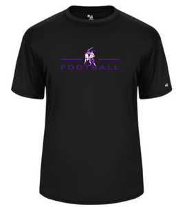OLSH FOOTBALL YOUTH & ADULT PERFORMANCE SOFTLOCK SHORT SLEEVE  T-SHIRT  - BLACK OR WHITE