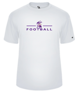 OLSH FOOTBALL YOUTH & ADULT PERFORMANCE SOFTLOCK SHORT SLEEVE  T-SHIRT  - BLACK OR WHITE
