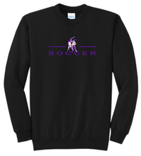 Load image into Gallery viewer, OLSH SOCCER YOUTH &amp; ADULT CREWNECK SWEATSHIRT - JET BLACK OR ATHLETIC HEATHER
