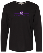 Load image into Gallery viewer, OLSH CROSS COUNTRY YOUTH &amp; ADULT FINE COTTON JERSEY LONGSLEEVE  - BLACK OR WHITE
