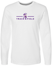 Load image into Gallery viewer, OLSH TRACK AND FIELD YOUTH &amp; ADULT FINE COTTON JERSEY LONGSLEEVE  - BLACK OR WHITE
