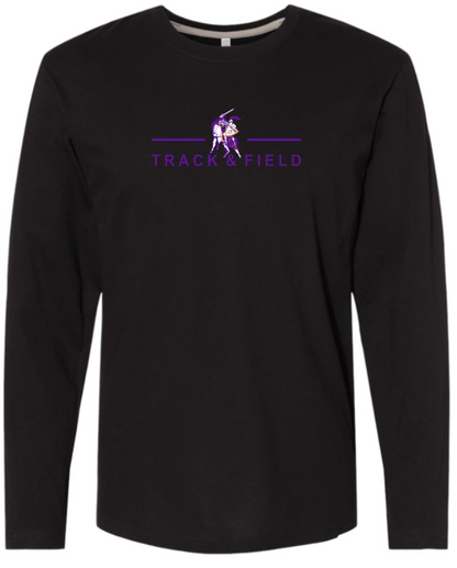 OLSH TRACK AND FIELD YOUTH & ADULT FINE COTTON JERSEY LONGSLEEVE  - BLACK OR WHITE