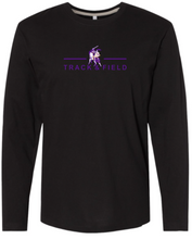 Load image into Gallery viewer, OLSH TRACK AND FIELD YOUTH &amp; ADULT FINE COTTON JERSEY LONGSLEEVE  - BLACK OR WHITE
