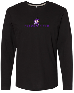 OLSH TRACK AND FIELD YOUTH & ADULT FINE COTTON JERSEY LONGSLEEVE  - BLACK OR WHITE