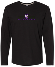 Load image into Gallery viewer, OLSH VOLLEYBALL YOUTH &amp; ADULT FINE COTTON JERSEY LONGSLEEVE  - BLACK OR WHITE
