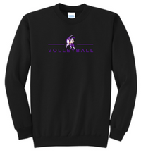 Load image into Gallery viewer, OLSH VOLLEYBALL YOUTH &amp; ADULT CREWNECK SWEATSHIRT - JET BLACK OR ATHLETIC HEATHER
